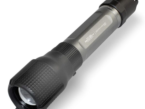 Police Security Flashlights Zephyr RS Rechargeable Flashlight 550 Lumens Black