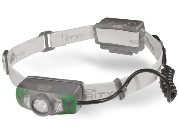 Police Security Flashlights Twin Power LED Headlamp 550 Lumens White Grey