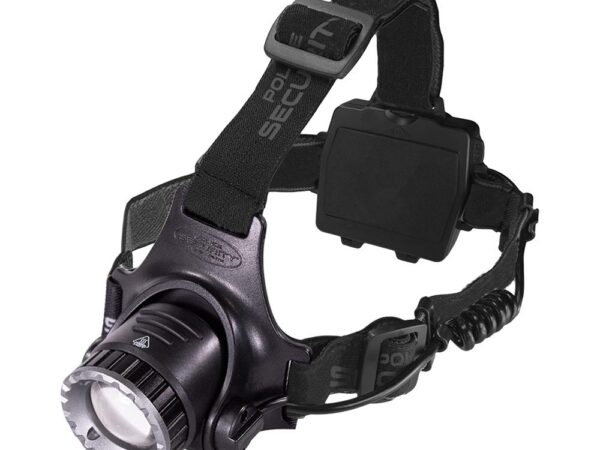 Police Security Flashlights Long Throw Headlamp 500 Lumens Black