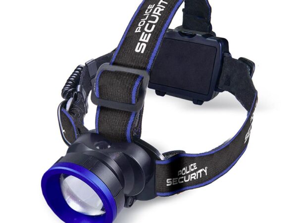 Police Security Flashlights Breakout Headlamp 600 Lumens Black