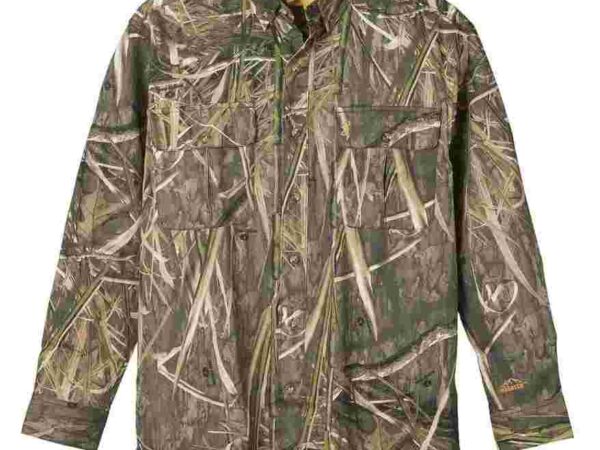 Browning Wasatch-CB Shirt Button-Front 2 Pocket Mossy Oak Shadow Grass Habitat S