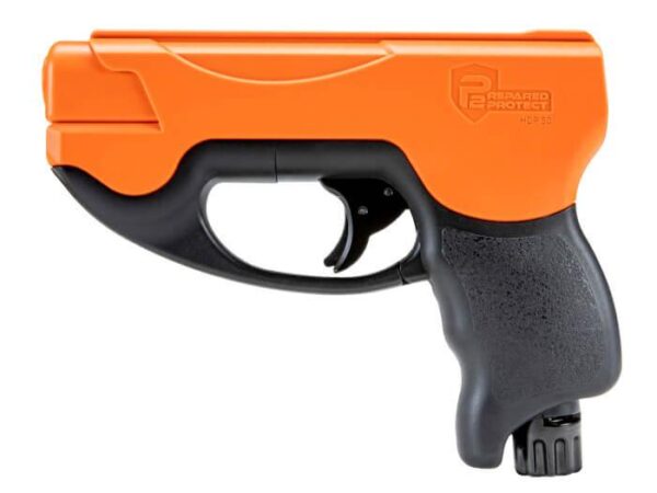 Umarex Compact Pepper Pistol 50 Caliber 4rd Black and Orange 345 fps