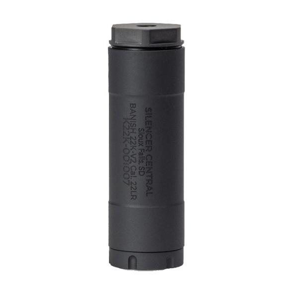 Banish 22K-V2 Direct Thread Suppressor .22 LR Titanium 1/2"x28 Black