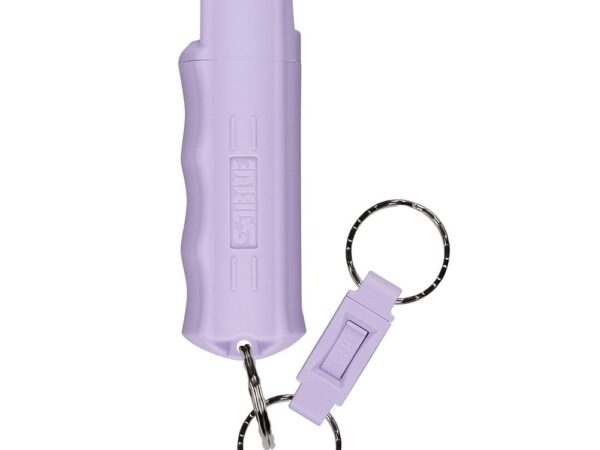 Sabre Pepper Spray with Quick Release Key Ring Lavender Clamshell