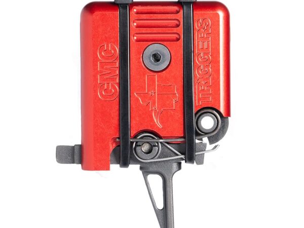 CMC Triggers AR-15/10 Single Stage Component Trigger Flat 3.5 lb Small Pin Red