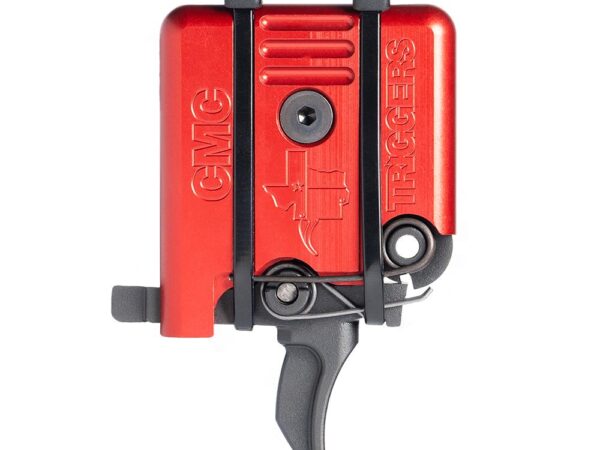 CMC Triggers AR-15/10 Single Stage Component Trigger Curved 3.5 lb Small Pin Red