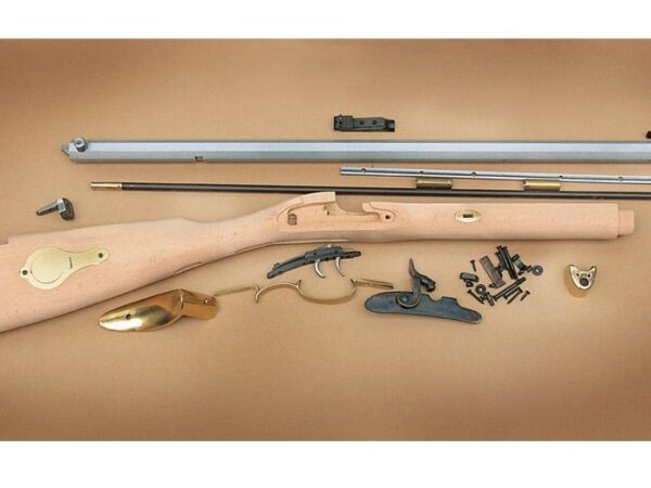 Traditions St. Louis Hawken Rifle Build-It-Yourself Kit Select Raw Hardwood .50 Cal 28" White Barrel