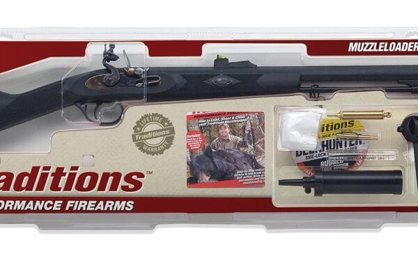 Traditions Deerhunter Flintlock Rifle .50 24" Blued Barrel Synthetic Stock with Redi-Pak