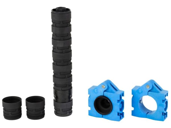 Q Erector Black .22 LR Modular 1/2-28 Mount .99 OD x 7.6 L