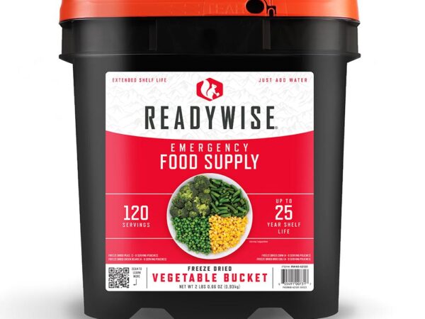 Readywise Freeze Dried Vegetable Bucket 120 Servings