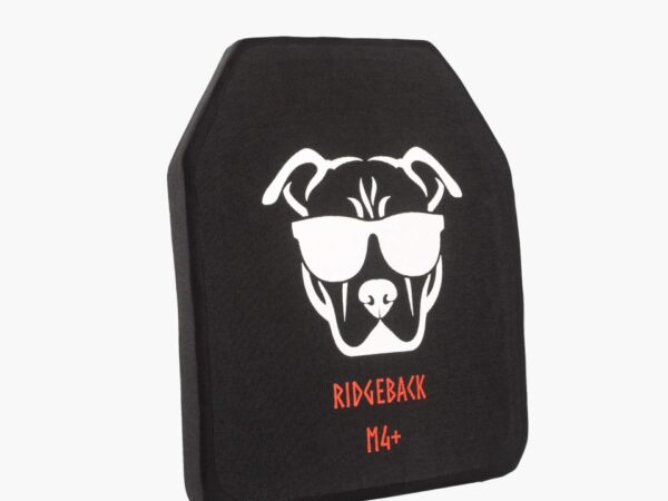 Guard Dog Tactical Ridgeback Level IV+ Multi-Curve 10X12 Ceramic Plate | 8.3 Lb/Per - Black