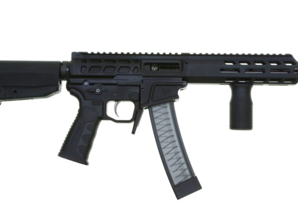 Wraithworks WARSCORP9 Side-charging AR SBR - Black | 9mm | 8.5" Barrel | 7" M-LOK Rail | Accepts Scorpion Mags | BCM Stock