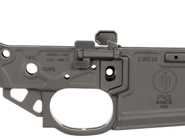 Primary Weapons MK1-M2-LWR MK1 Mod 2-M Black Anodized Stripped Lower For AR-15, Oversized Ambidextrous Bolt Release/Catch