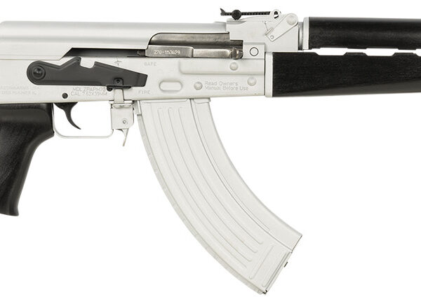 Zastava Arms Usa ZR7762CSB ZPAPM70  7.62x39mm 30+1 16.30" Black Chrome Lined Steel Barrel, Silver Receiver, Black Polymer Handguard, Fixed Dark Walnut Synthetic Stock
