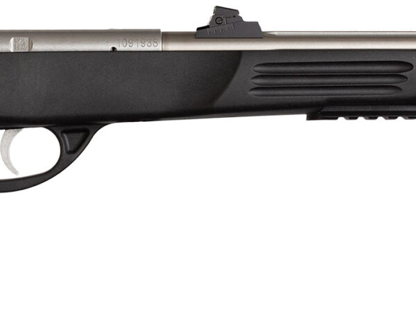 Crickett KSA796 Hunter Adult 22 WMR 1rd 9" Threaded Single Shot Stainless Barrel, Black Synthetic Grips