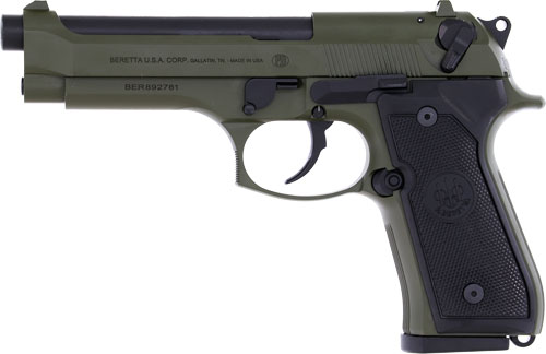 BERETTA 92FS 9MM 4.9" 10RD - OD GREEN - Image 2
