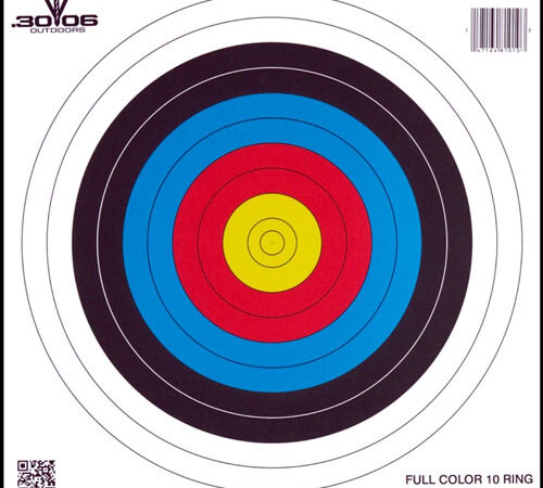 30-06 OUTDOORS PAPER TARGET - ARCHERY 10-RING 17"X17" 100CT
