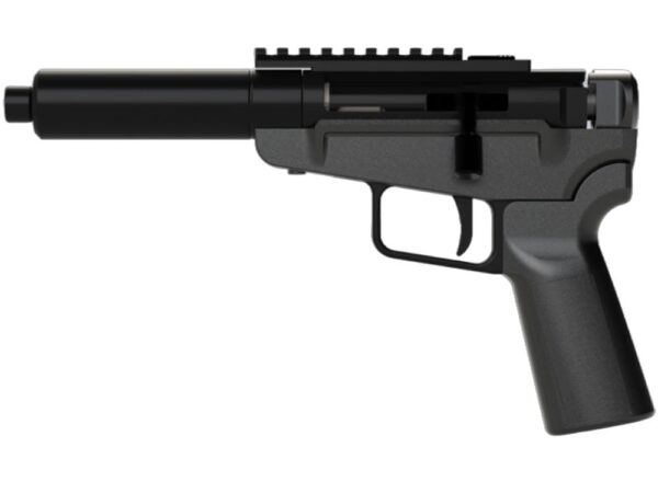 Dark Mountain Arms Stowaway Handgun 5.7x28 Single Shot 5" 1/2x28 Threaded Barrel Black with Brace Adapter