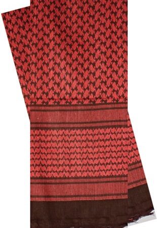 RED ROCK SHEMAGH HEAD WRAP - RED/BLACK