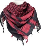RED ROCK SHEMAGH HEAD WRAP - RED/BLACK - Image 2