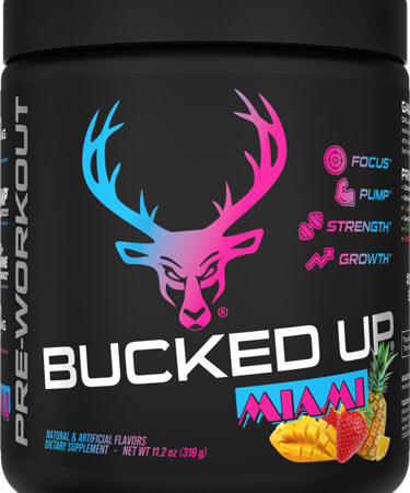 BUCKED UP PRE-WORKOUT MIAMI - STRAWBERRY MANGO 30 SERVINGS