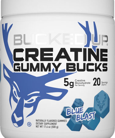 BUCKED UP CREATINE GUMMIES - BLUE BLAST 20 SERVINGS