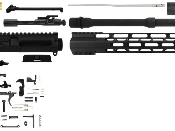 TacFire SSRK556LPK Lower Parts Kit Unassembled Rifle Kit 223 Rem/5.56x45mm NATO AR Platform  Aluminum 1/2"-28 tpi