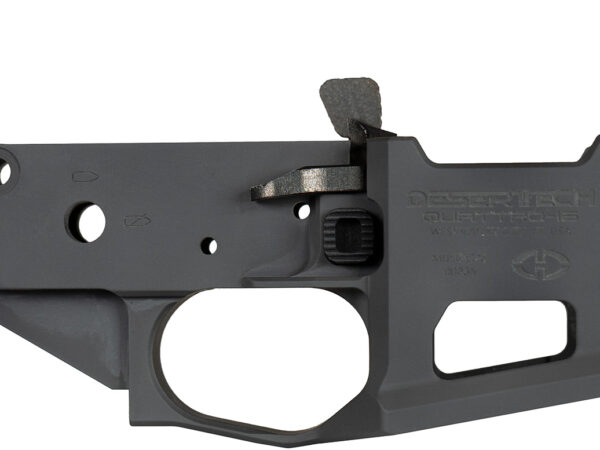 Desert Tech QTRLR15B53 Quattro-15  Multi-Caliber Black for AR-15 Includes Quad53 Magazine