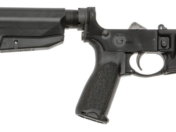 BCM LRGSTKMOD0BLK BCM Lower MOD 0 Multi-Caliber 7075-T6 Aluminum Black Synthetic Pistol Grip & Stock for AR-Platform