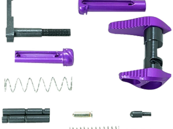 Timber Creek Outdoors ARLPKPPA Lower Parts Kit  Purple Anodized Aluminum for AR-15