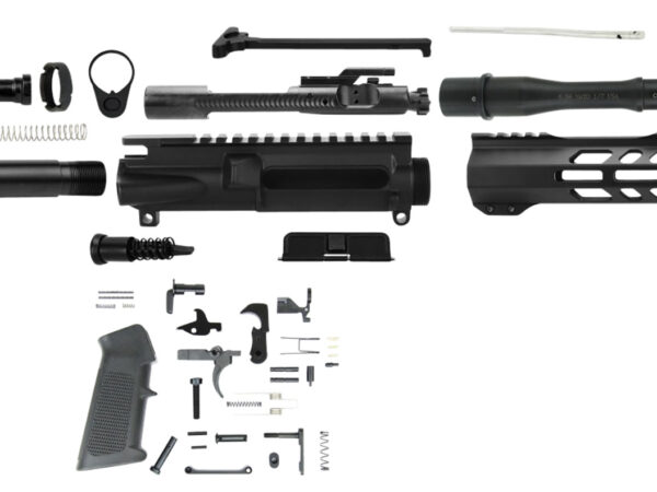 TacFire  AR Build Kit  5.56x45mm NATO 7.50" Barrel Black for AR Platform