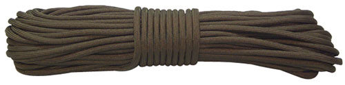 RED ROCK 550 PARACHUTE CORD - 100 FEET OLIVE DRAB