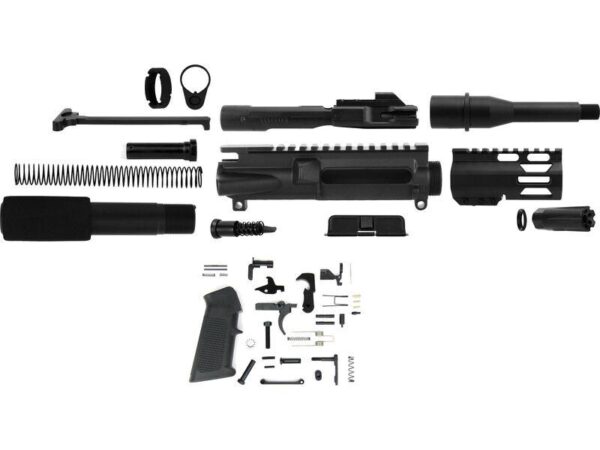 TacFire Unassembled 9mm Luger 7" Barrel Pistol Build Kit with Lower Parts Kit