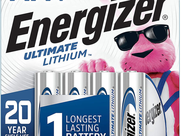 Energizer L91SBP4H3 AA Ultimate Lithium Silver 1.5V Lithium, Qty (4) Single Pack