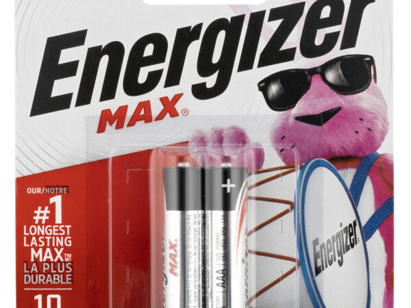 Energizer E92BP2 AAA Max Black/Silver 1.5V Alkaline Qty (2) Single Pack