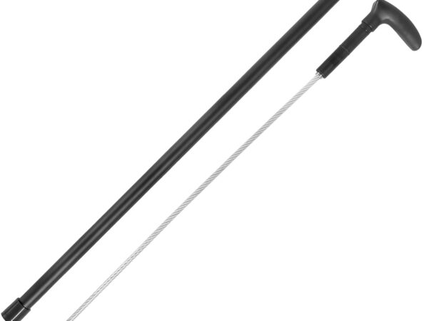 Cold Steel CSCN38CBL Cable Whip Cane Black Carbon w/Zinc Plating 32" OAL