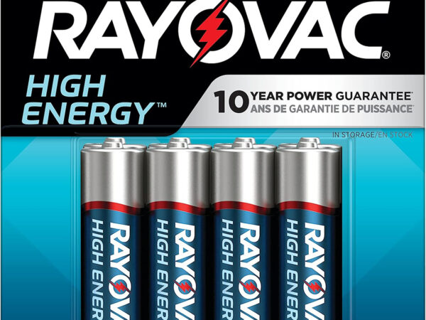 Rayovac 8158T03 AA Batteries  1.5 Volts Alkaline 2,700 mAh Pkg of 8