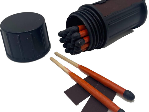Black Beard Fire Starters MAT Stormproof Matches  Black/Red 3" Long 20 Matches