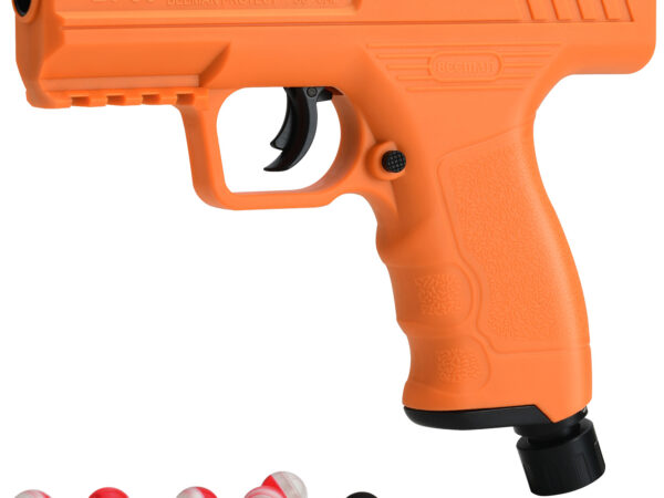 Beeman 6053 Projectile Launcher Combo Orange CO2 50 Cal, 8 Pepper Balls, 8 Steel Balls