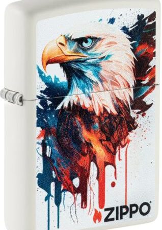 ZIPPO WINDPROOF LIGHTER - WHITE MATTE EAGLE