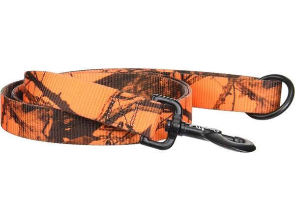 Omnipet Nylon Dog Lead 1" x 4ft Mossy Oak Blaze Orange Camo
