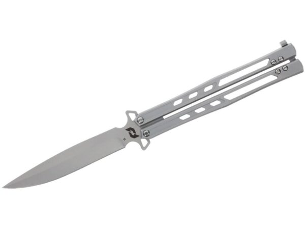 Schrade Alkymest Butterfly Folding Knife 4" Blade Silver