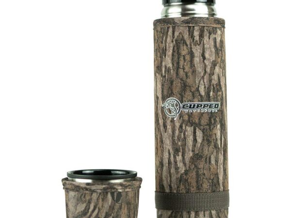 Cupped Hot Cold Camo Thermos 25 oz Mossy Oak Bottomland